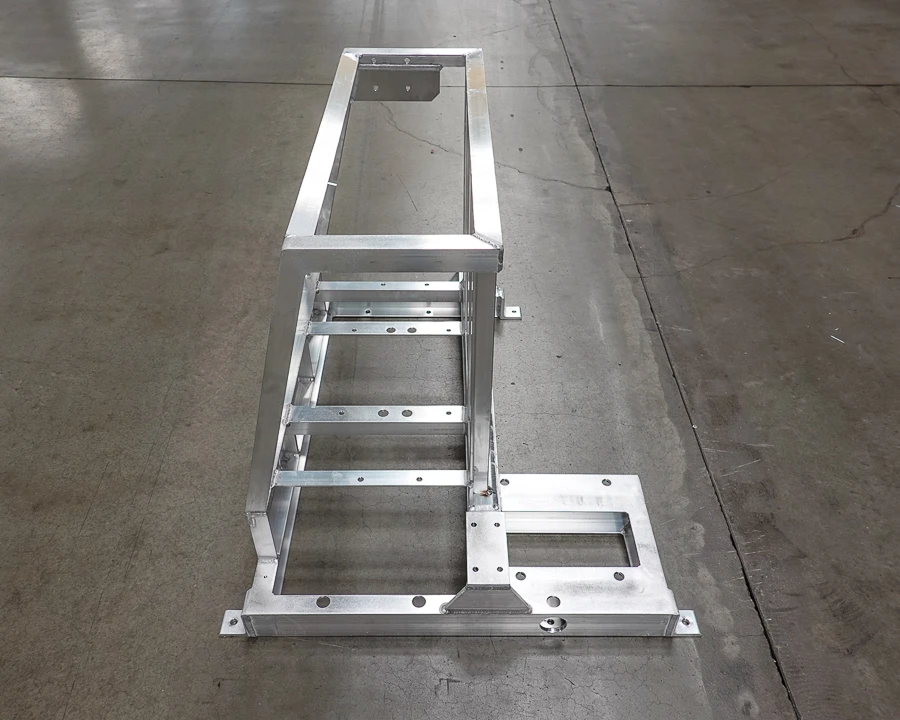 Tig Welded - 6061-T6 Aluminum Frame Weldment made from Angle, Channel and Plate