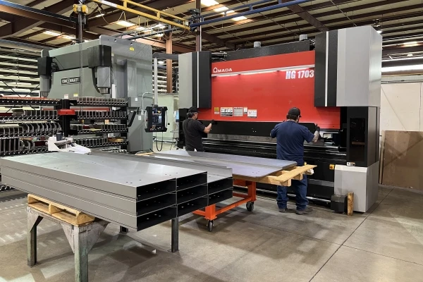Metal fabrication press brake forming
