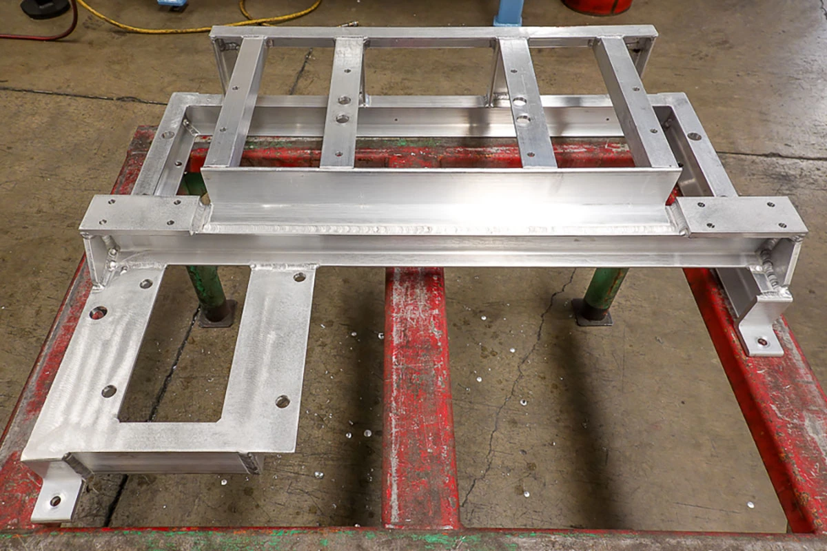 Tig Welded - 6061-T6 Aluminum Frame Weldment made from Angle, Channel and Plate