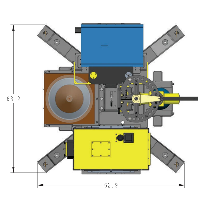 Top-down view of a Freestanding Column