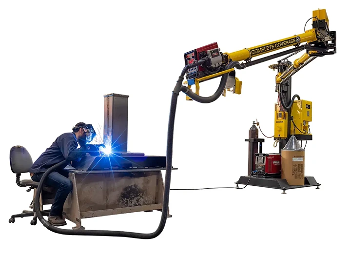 WeldPro 360 LRW-18 with Integrated Hi-Vacuum Fume Extraction System