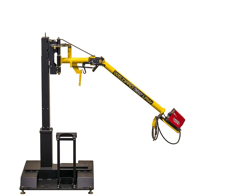 WeldPro 360LRW-10ML Mig Weld Arm - Shown with optional Mobile Base