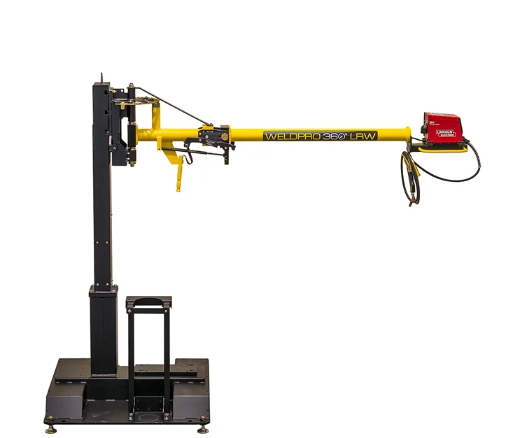 WeldPro 360LRW-10ML Mig Weld Arm - Shown with optional Mobile Base