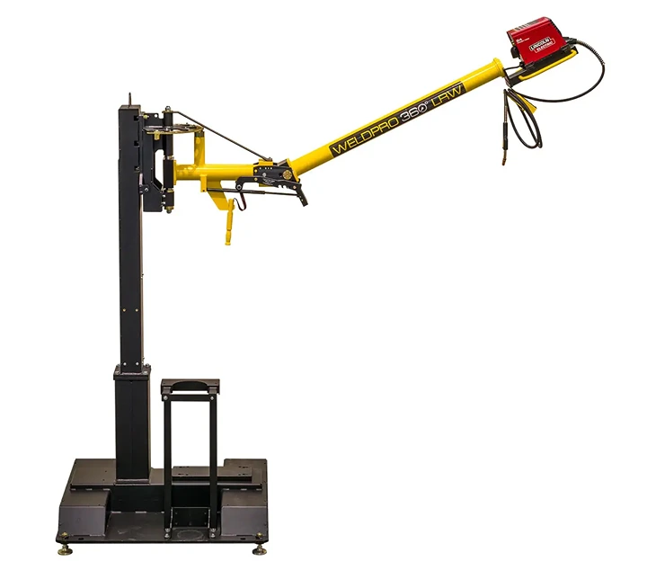 WeldPro 360LRW-10ML Mig Weld Arm - Shown with optional Mobile Base