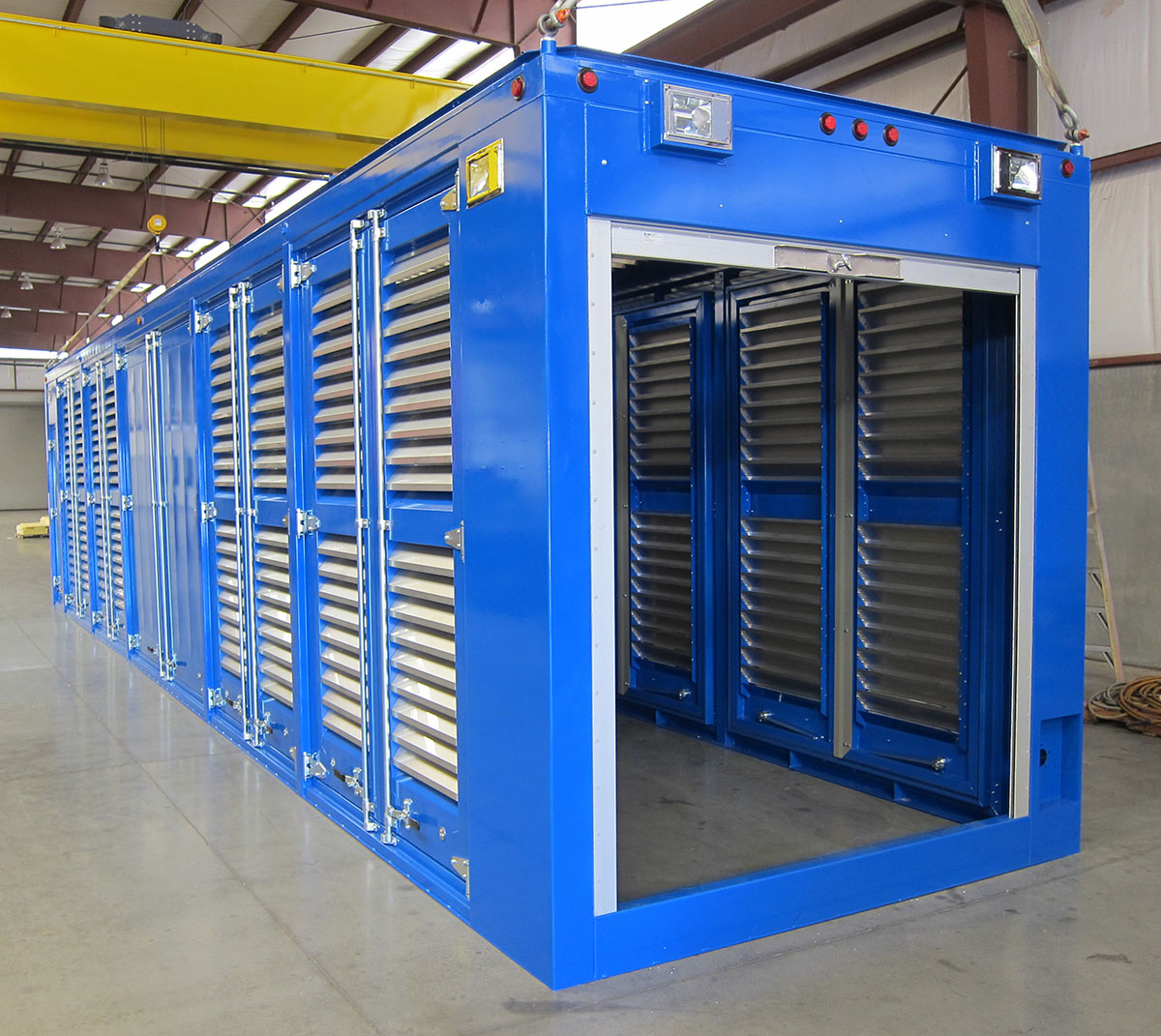 Compressor, Generator Enclosure with Stainless Steel Fixed Louvers