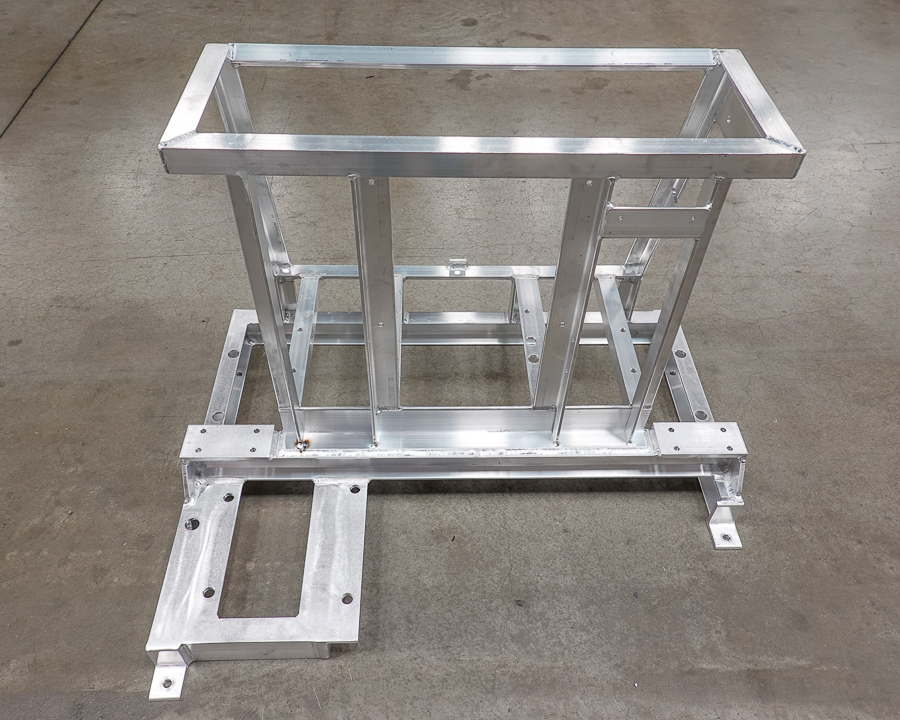Tig Welded - 6061-T6 Aluminum Frame Weldment made from Angle, Channel and Plate