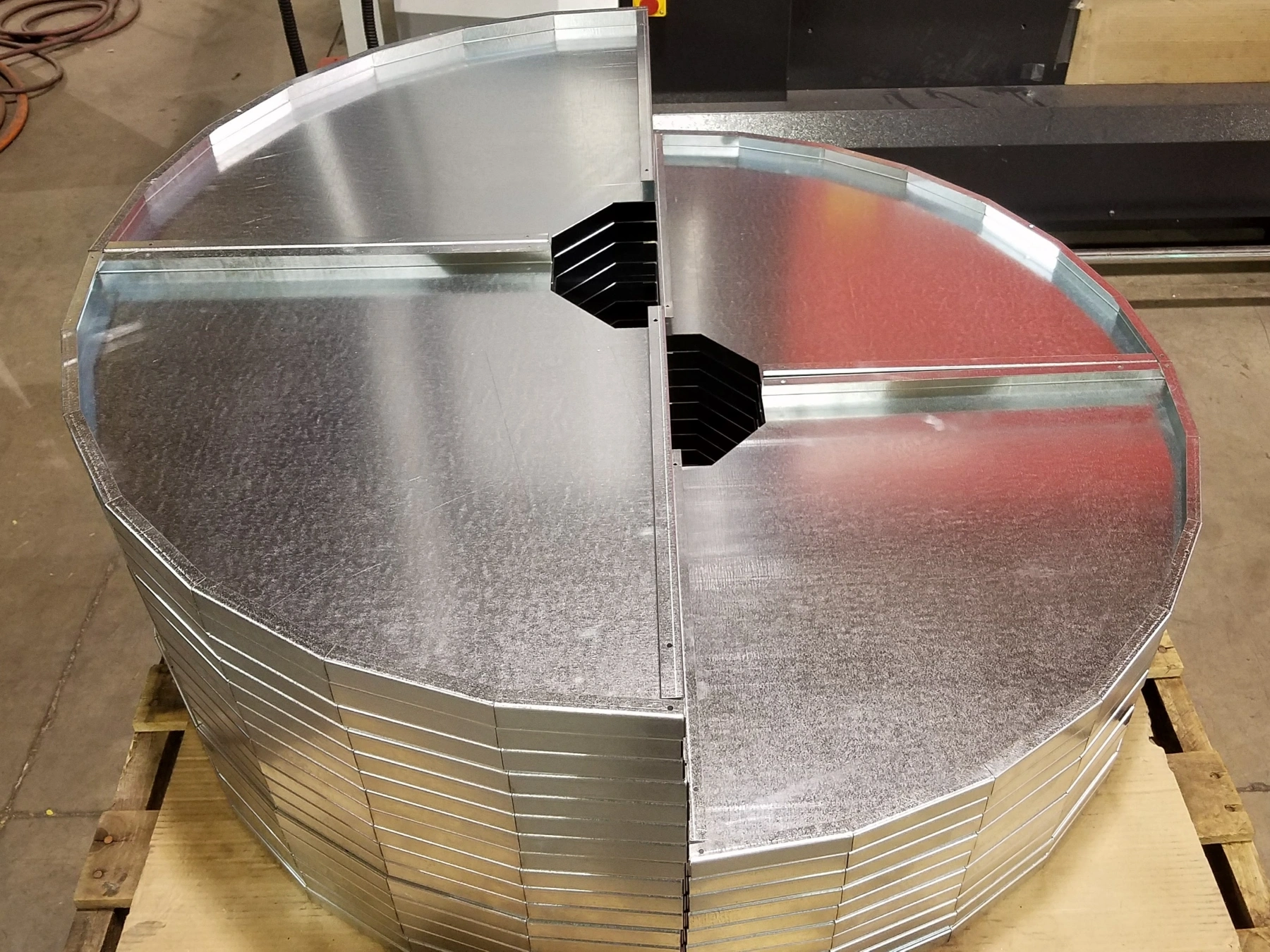 Formed 22-gauge Galvanized Sheet Metal