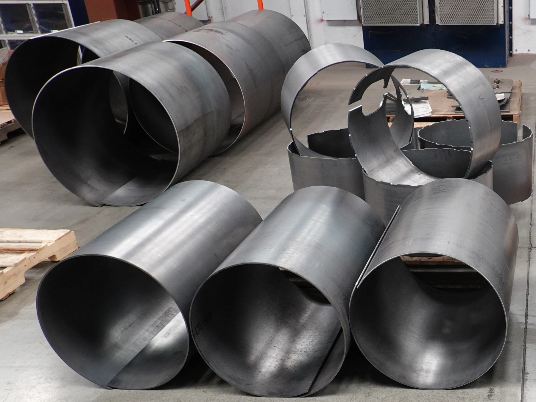 Plate-rolled steel tank walls