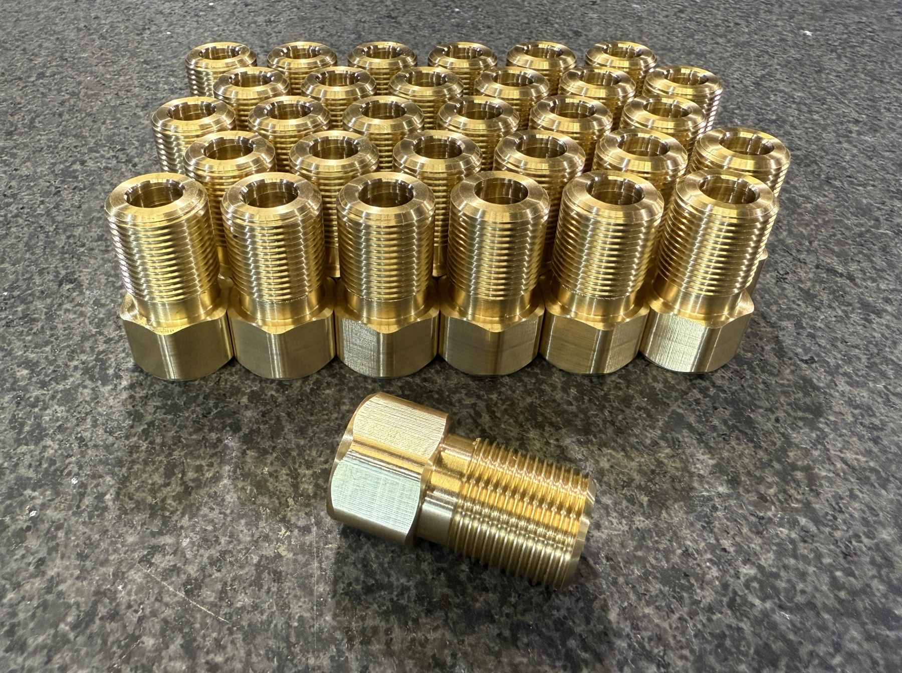 Machine-turned industrial 360 Brass hollow screws