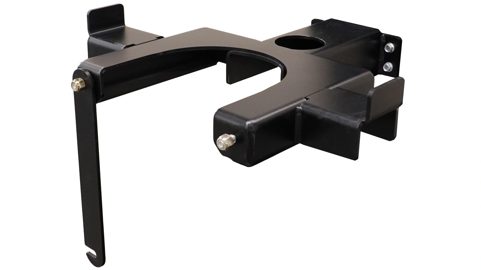 The WeldPro 360 gas cylinder mount with the bar open