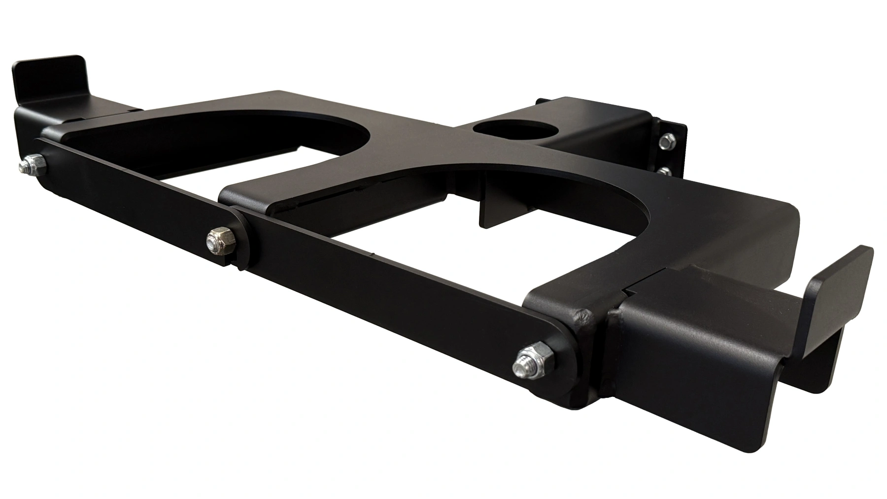 The WeldPro 360 gas cylinder mount with the bar closed