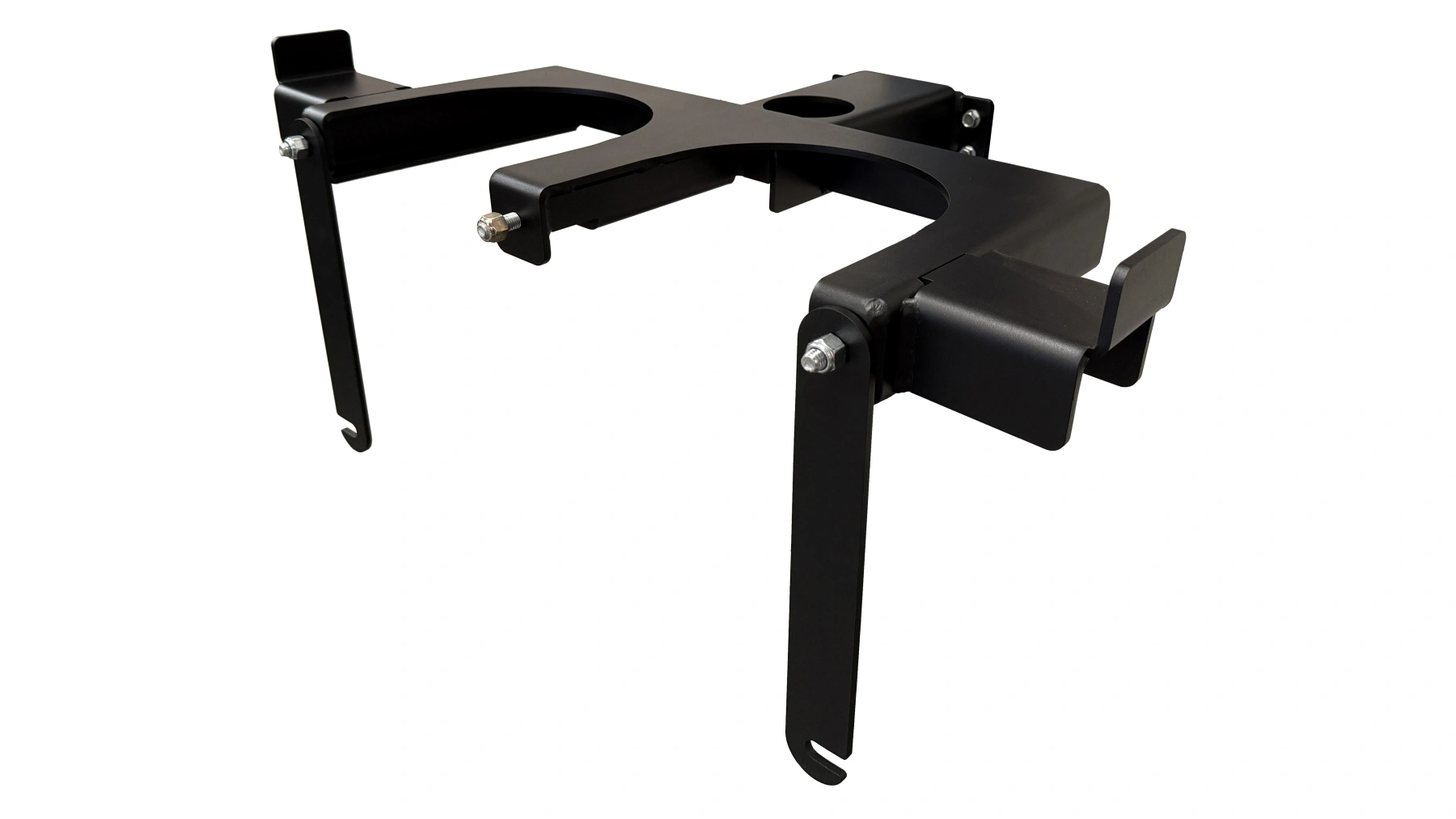 The WeldPro 360 gas cylinder mount with the bar open