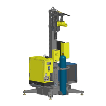 A WeldPro 360 boom arm mounted to a WeldPro 360 Freestanding Column