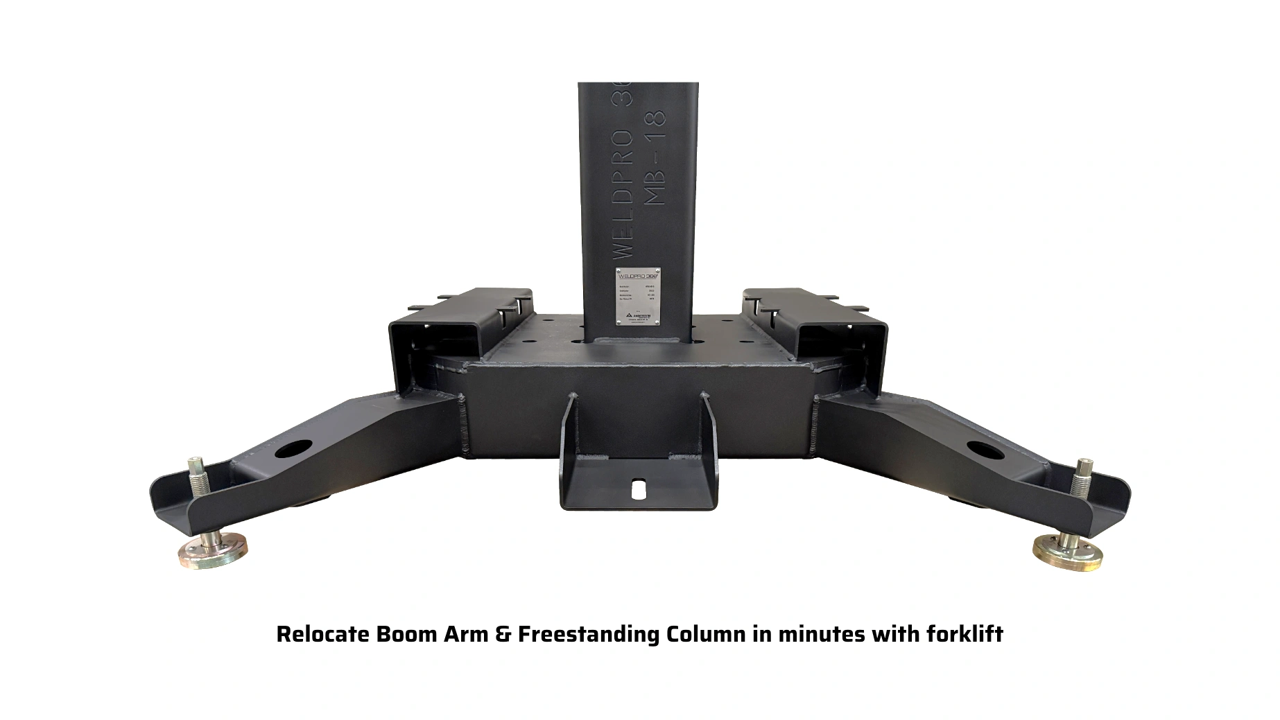 Fork pockets on the WeldPro 360 Freestanding Column